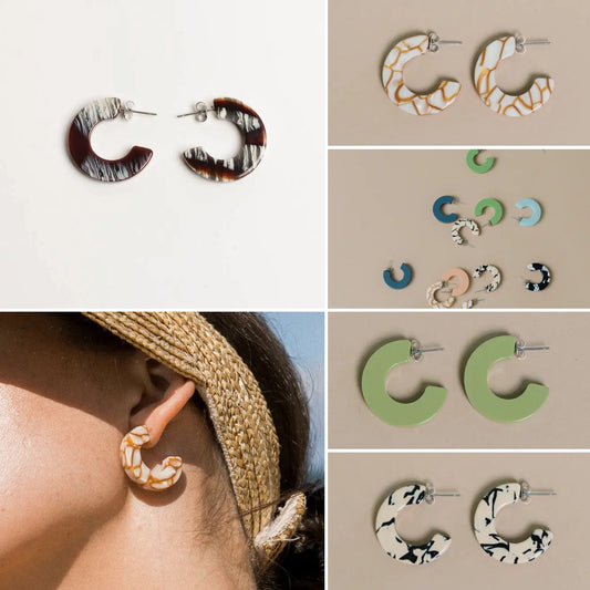 Nat & Noor Earrings • Ray Hoops